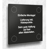 Door Sign Reception Sign Black Matt UV Print 12 x