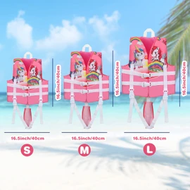Toddler Swim Vest, Kids Pool Float Jackets Baby Swim Float for Kids 20-70 lbs, Floaties Vest Swimming Aid for 1-7 Years Old Boys Girls