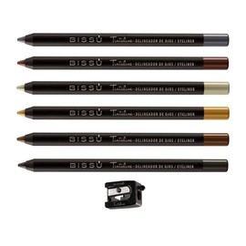 Kit BISSU Delineador Tintaline tonos básicos (Set 7 piezas)
