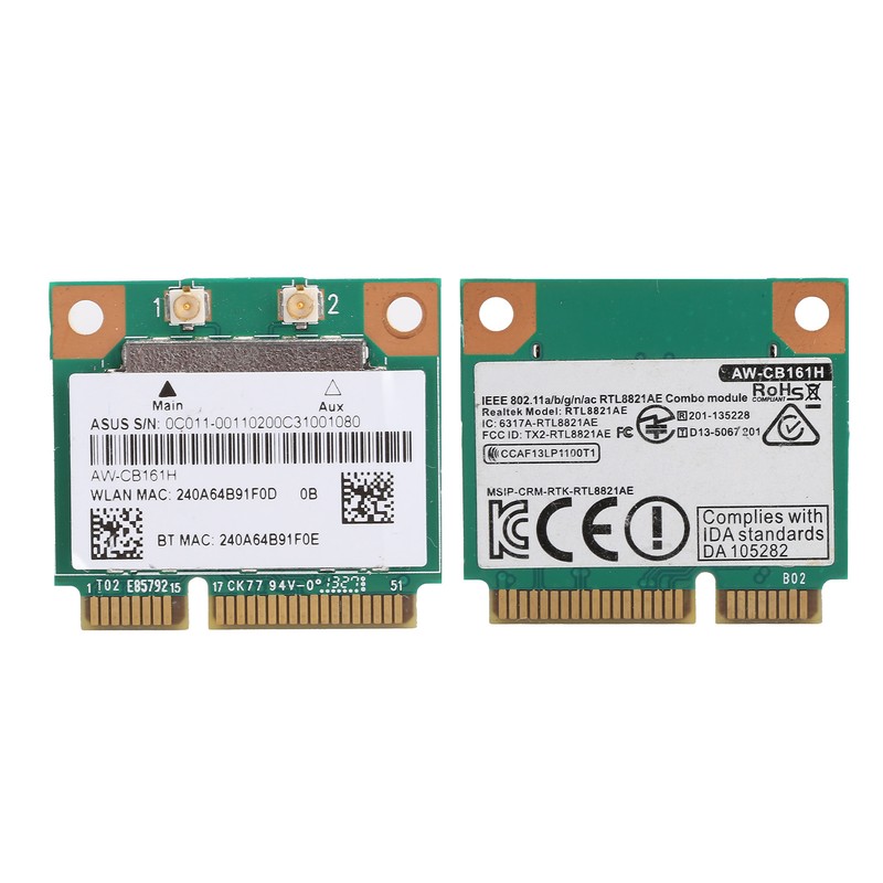 Wifi Module Mini PCIE 2.4/5.0GHz Bluetooth 4.0 AWCB161H 433Mbps 802.11a/B