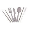 Appetito 6 Piece Stainless Steel Traveller's Cutlery Set - Silver
