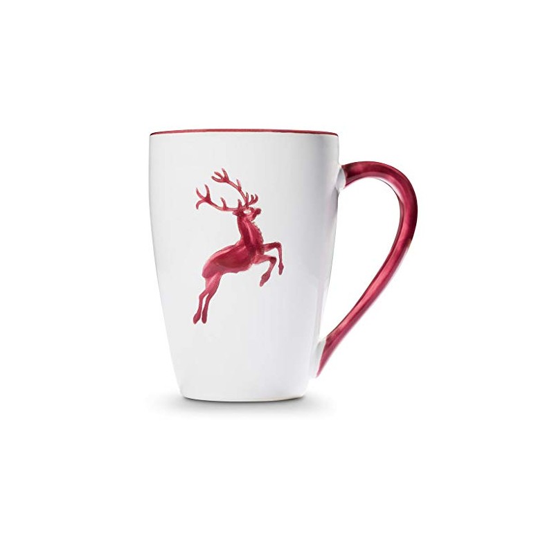 GMUNDNER KERAMIK Breakfast Cup Supermax Capacity 0.5 Litres Bodeaux Red