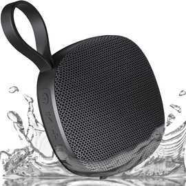 Uandear Bluetooth Speaker, IPX67 Waterproof Bluetooth Speaker, Mini Mirai Speaker, Magnetic Design, Wireless Speaker, Built-in Microphone, Anchor Speaker, 18 Hours of Continuous Playback, TWS