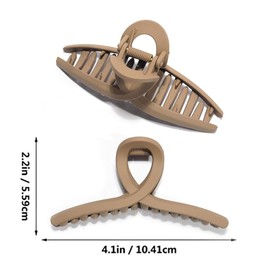 4 Pcs Hair Clips, No Slip Matte Butterfly Hair Claw Clips Strong Hold Vintage Shark Claw Clips Clamp Hair Accessories for Women Girls Thin Thick Hairs