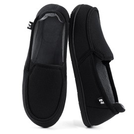 RockDove Women's Two-Tone Hoodback Slipper with Removable Insole, Size 11 US Women, Black