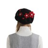 Zasy Handmade Wool Beret Hat French Style Needle Felt Flower