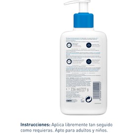 CeraVe Loción Hidratante de Rostro y Cuerpo para Piel Seca con Ácido Hialurónico 236ml