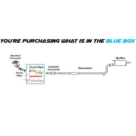 Northeastern Exhaust | Stainless Steel Exhaust Front Pipe Compatible for Mitsubishi Eclipse 2004-2012 2.4L | Free Gaskets Included | Automotive Replacement Part