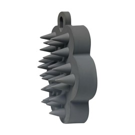 [スプレンノ] スカルプブラシ シャンプーブラシ 頭皮ブラシ シャワーブラシ マッサージ シリコン 持ちやすい お風呂 頭皮マッサージ ヘッドスパ リフトアップ ヘアブラシ (ディープグレイ)