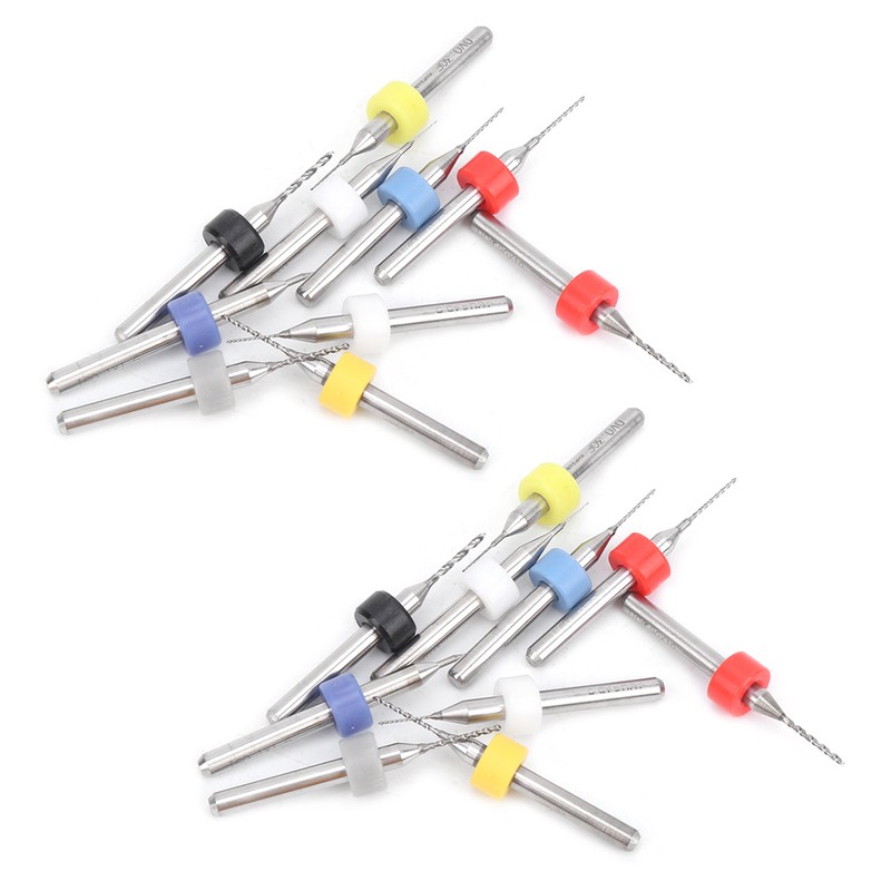 20Pcs Micro Drill Bit Set Alloy Circuit Board Mini Fixed