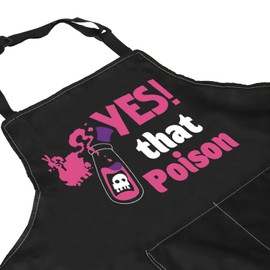 ZJXHPO Kuzco Poison Kitchen Apron Gift Yzma Potions Apron Gift Housewarming Gift Kitchen Apron For Baking Cooking Lover (C-Yes poison apron)