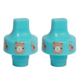 Refresh-a-Baby Reusable Bottle Top Spout Adapter – Reusable, Easily Convert Any Bottle into a Spill-Proof Sippy – Perfect for Travel & Everyday Use, BPA-Free, Dishwasher Safe - Pack of 2 (Llama)