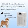 WOCASE 2 Packs ClearAir-A5 Pet Filter Compatible with Vewior ClearAir-A5