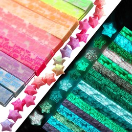 Luminous star paper strips, origami strips (20 colors/600 sheets)