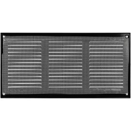 Vent Systems 12'' x 6'' Inch (Overall Dimensions) - Black - Air Vent Duct Cover Metal Return Grill with Built in Pest Guard Screen HVAC Vent Duct Cover for Home Improvement