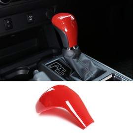 ERIDANUS for Toyota Tacoma 2016-2023,for Pudora 2017-2020,for Land Cruiser 2016,for Highlander 2014-2019 Gear Shift Knob Cover Trim Accessories (RED) ABS 1 PC
