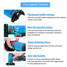 19500rpm Electric Grinding Tool Multifunctional Mini Grinder Handheld Cutter for Cutting Polishing Ceramic Tile Wood Stone Steel