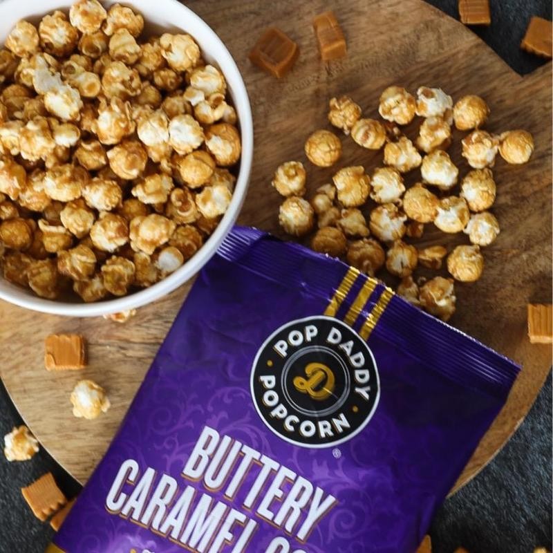 Pop Daddy Buttery Caramel Corn 5 PACK | Clean Label,