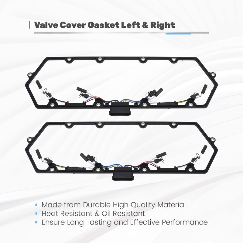 GESEXI Valve Cover Gasket Kit with 8 Glow Plugs &