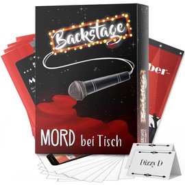 Mord bei Tisch Murder Mystery Dinner For At Home, 6 to 8 People, The Backstage Case (English Language Not Guaranteed)
