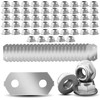 Hybrid Battery, Nickel-Plated Copper Bus Bars & SS Nuts Set,