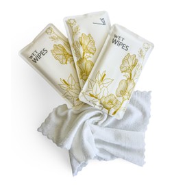 Luxury Wet Wipes, 100 Individually Wrapped Microfiber Textured Non-Scented Personal Hygiene Cleansing Wipes for women and men. Clean and refresh at the gym, camping, outdoors, and sporting events.