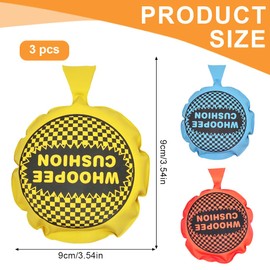 SIRLOMU Pack of 3 Retro Fart Cushion Pups Gag Joke Item Party