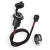 Motorcycle USB Charger, Dual USB Port Water Proof Motorcycle Phone