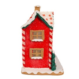 Kurt S. Adler Battery-Operated LED Music Box Gingerbread House, 9.5-Inch, Multicolored