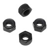 50Pcs M6 x 1.0mm Hex Lock Nuts Carbon Steel Nylon