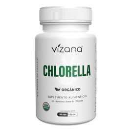 Chlorella Orgánicas (180 Caps-500 Mg) Vizana Nutrition Sin Sabor