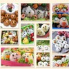 FLUORO Cute expression seaweed rice ball embossing device Seaweed smiley