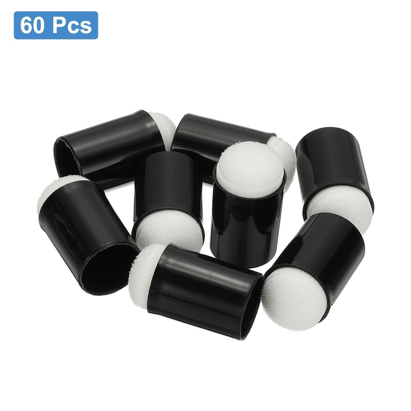 PATIKIL Finger Sponge Daubers, 60Pcs Finger Painting Sponge Set Craft