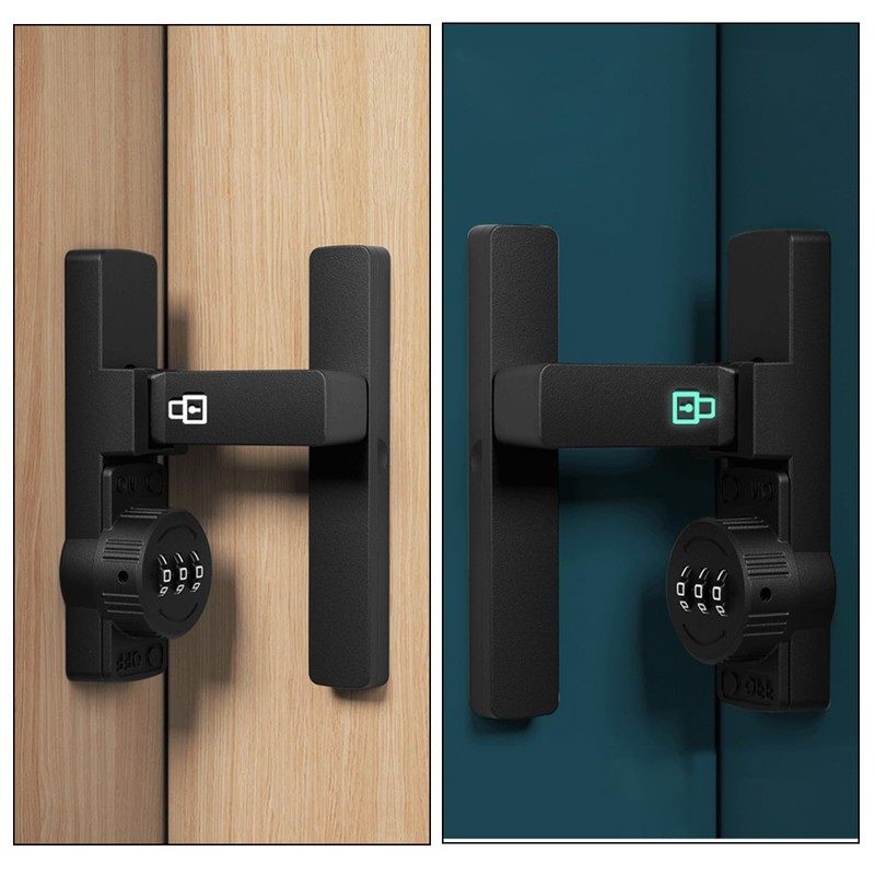 Aiyraa Sliding Door Lock with Password Lock, 90 Degree Door