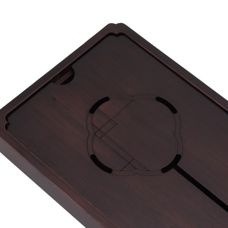 Chinese Water Storage Drainage Tea Tray Bamboo Simple Decorative Robust