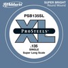 D'Addario PSB135SL ProSteels Bass Guitar Single String, Super Long Scale,