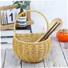Mikinona Wall-mounted Egg Basket Fruit Veg Storage Basket Kitchen Organization