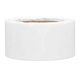 ABOOFAN Pegatinas Circulares Transparentes Autoadhesivas 25 Mm, 500 Unidades por Rollo, Sellos Impermeables para Embalaje, Etiquetas de Enlatado y Sobres, Adhesión Fuerte para Oficina