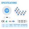 Kuject 100PCS Solder Seal Wire Connectors AWG 16-14, Blue Solder