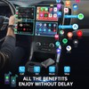 2-in-1 Wireless CarPlay & Android Auto Adapter, Faster Converts Factory