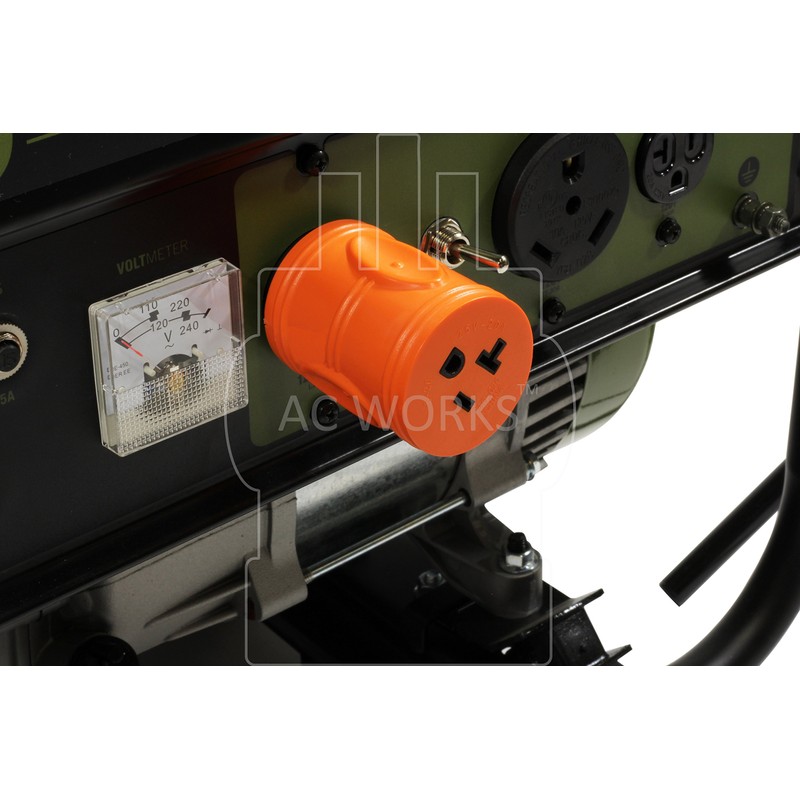 AC WORKS Shore Power Adapters (L5-30 30A Locking to 15/20A