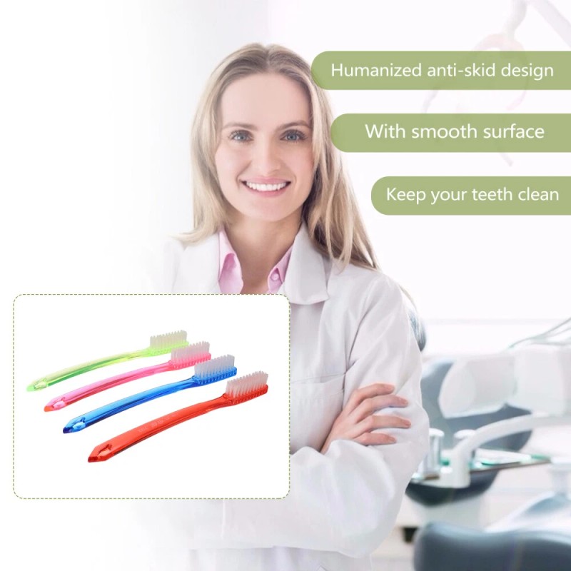  12 Pcs Super Bristle Toothbrush Hard Toothbrushes for Adults