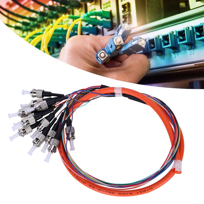 Fiber Pigtail Cable 12 Cores Multimode St UPC MM-0.9 for
