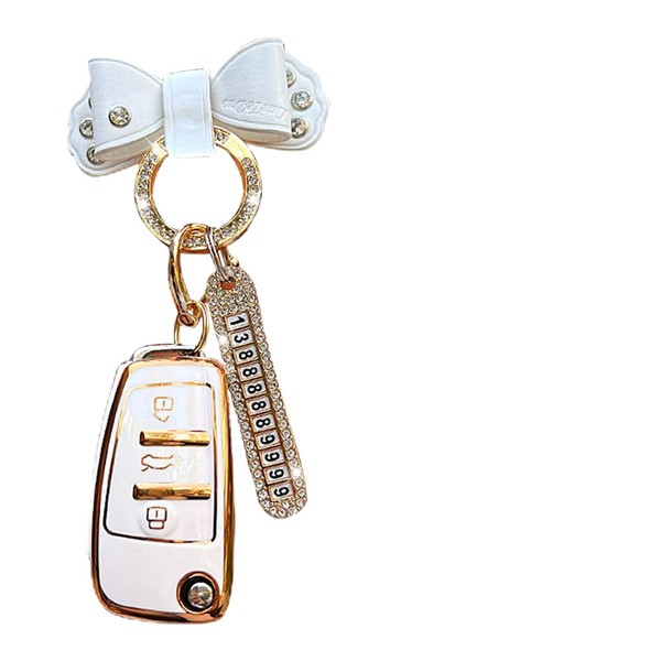 Car Key Case with Key Fob Key Cover for VW