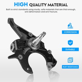 2" Front Drop Spindle Lowering Kit Fits for Chevy S10 1982-2004, Fit for S10 Blazer 1983-1994, Fit for GMC S15 1983-1990, Fits 2WD Vehicles Only Front Suspension