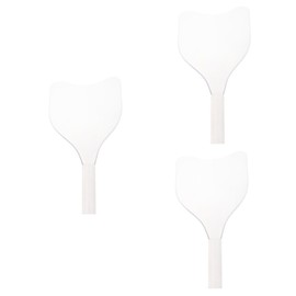 Outanaya 3 Pcs Hairdressing Face Mask Cover Salon Baffle Professional Haircut Shield Face Protector Non-slip Handle