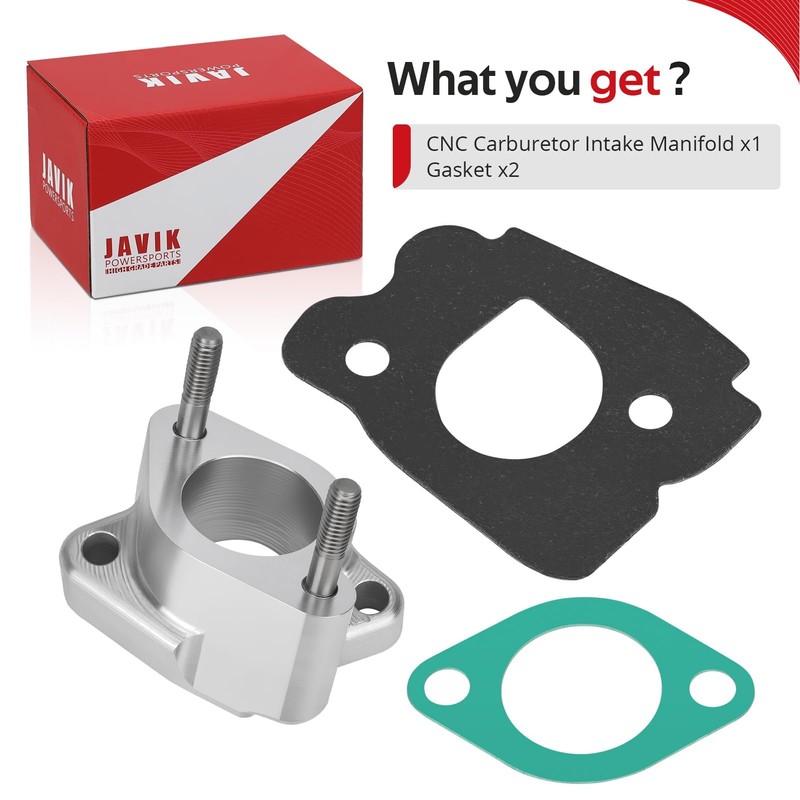 JAVIK Upgraded CNC Carburetor Spacer Joint Intake Manifold For Yamaha