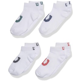 Wilson 20 Piezas Tin para Niño, SÚPER SUAVE, Color Blancos con Logo en Empeine de Colores, Talla Grande de 21.5-23 cm, C6063