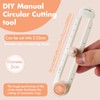 HAUSTGO Circle Cutter for Crafts, Cuts 1” - 4” (2-11cm)