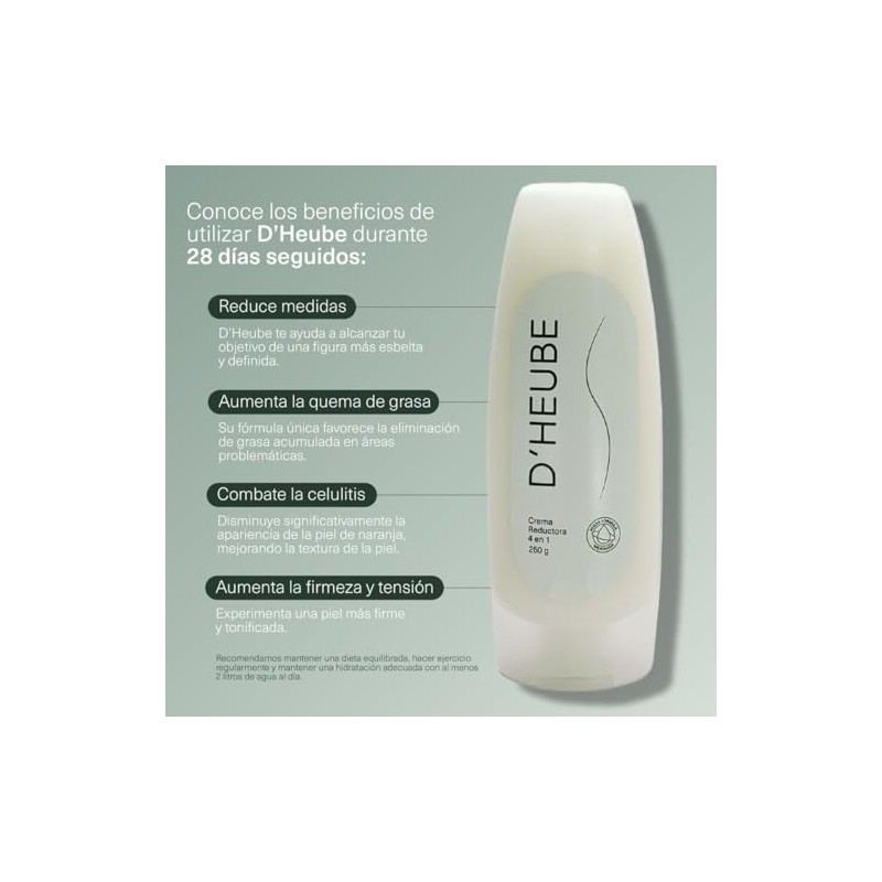 Crema Modeladora Heube Reductor Grasa Modela Reafirma Cuida Repara 250